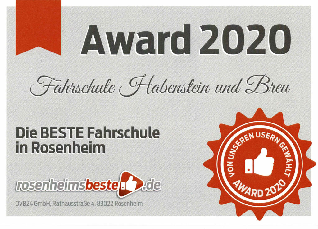 Rosenheims Beste Fahrschule 2020