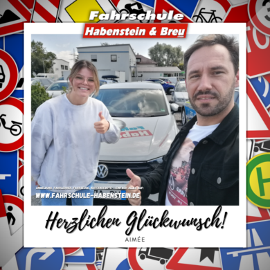 Herzlichen Glückwunsch zur bestandenen Führerscheinprüfung