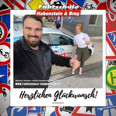 Herzlichen Glückwunsch zur bestandenen Führerscheinprüfung
