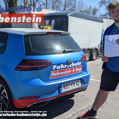 Herzlichen Glückwunsch zur bestandenen Autofahrprüfung, in Rosenheim
