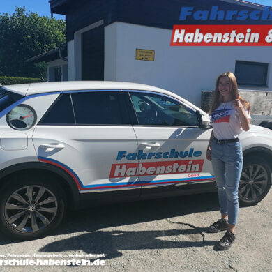 Herzlichen Glückwunsch zur bestandenen Führerscheinprüfung liebe Gloria! Fahrschule - Rosenheim - Motorrad