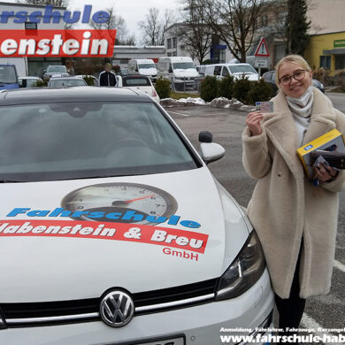 Herzlichen Glückwunsch zur bestandenen Prüfung Johanna! Führerschein - Rosenheim - Klasse B