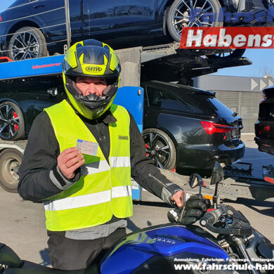 Herzlichen Glückwunsch zur bestandenen Prüfung Thomas! Führerschein - Rosenheim - Klasse A