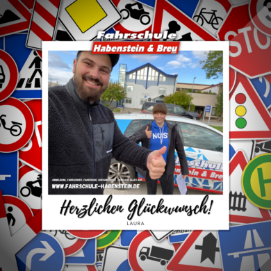 Herzlichen Glückwunsch zur bestandenen Prüfung und viel Spaß beim Autofahren.