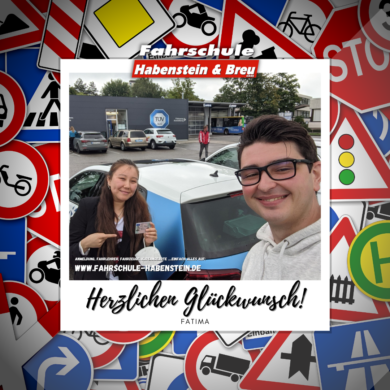 Herzlichen Glückwunsch zur bestandenen Prüfung und viel Spaß beim Autofahren.