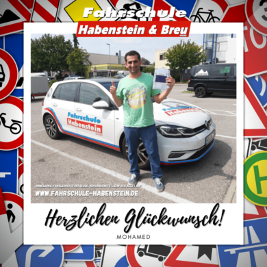 Herzlichen Glückwunsch zur bestandenen Führerscheinprüfung lieber Mohamed! Auto - Rosenheim - PKW